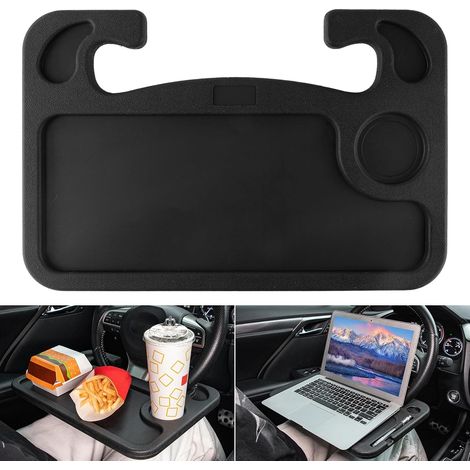 Laptop Mit Integriertem Lenkrad-tablet – Multifunktionales Reisezubehör Fürs Auto – Esstablett Für Den Autositz – Konsole Unter Dem Lenkrad – Schwarz