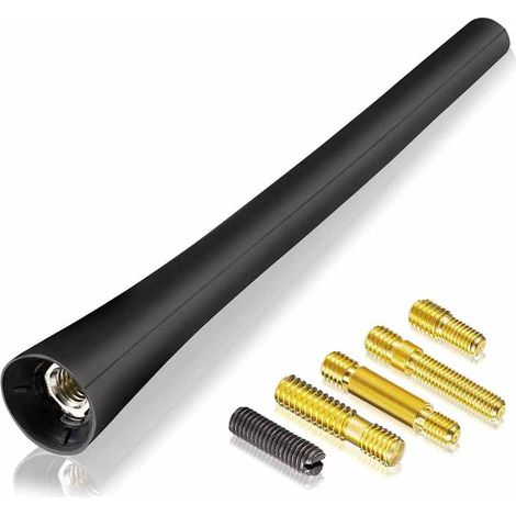 Leistungsstarke, Kurze Autoantenne Für Universelle Fm/am-autoradios, 16 Cm, Gummi-dachantenne, 5 Schrauben (m4.0, M5.0, M6.0) Im Lieferumfang Enthalten, Kompatibel Mit Jeep, Lkw, Suv Und Verstärkten A