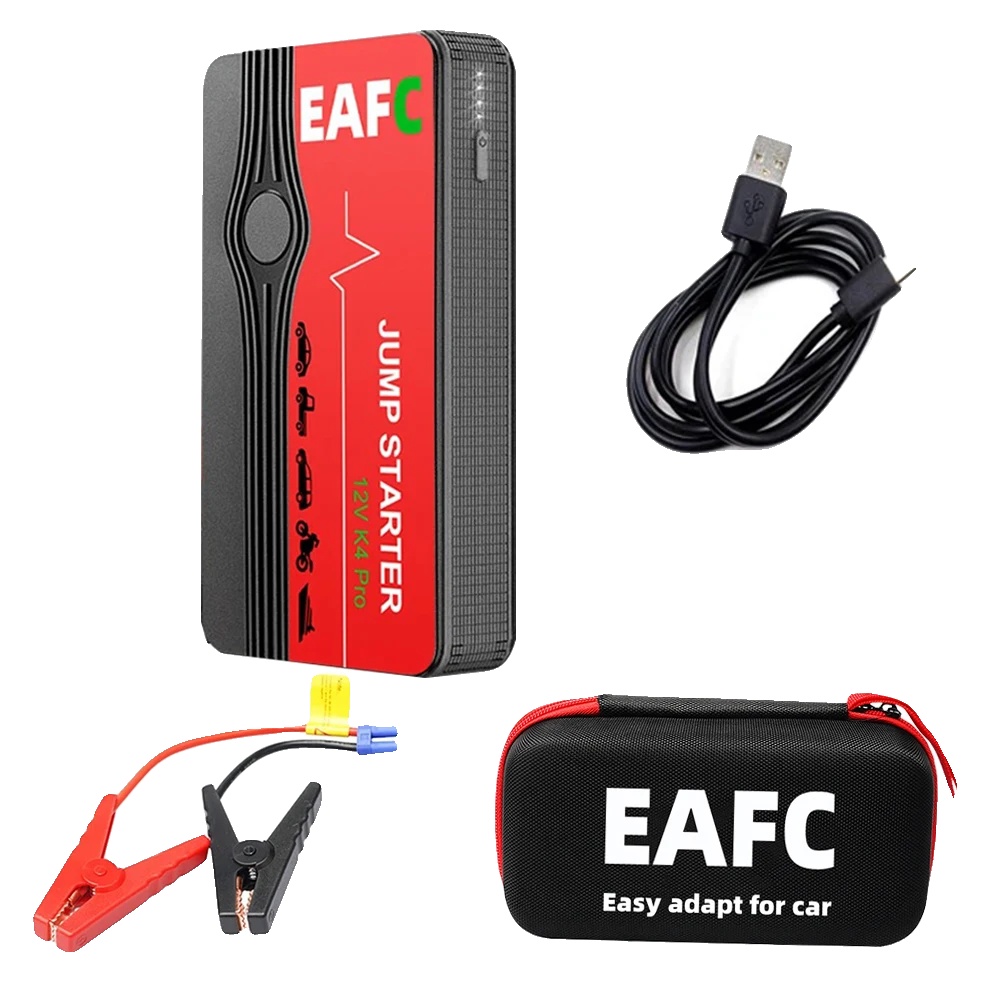 Auto-starthilfe, 600a Boostleistung, Tragbare Powerbank, 600a Schwarz Mit Box