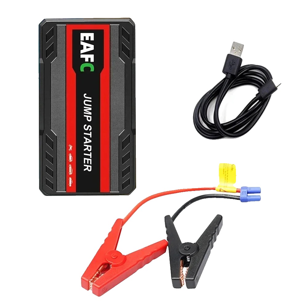Auto-starthilfe, 600a Boostleistung, Tragbare Powerbank, 600a Schwarz