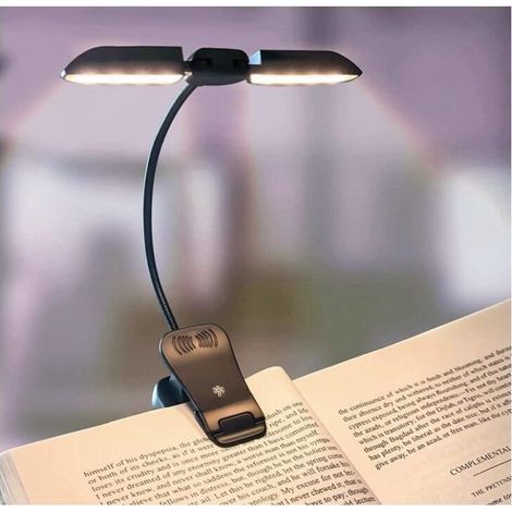 Leselampe, Wiederaufladbare Klemmleuchte Mit 14 Leds, 3 Helligkeitsstufen X 3 Farben (weiß/warmweiß/warmweiß), Leselampe Für Die Nacht