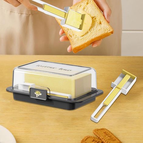 Luftdichte Butterdose Mit Deckel – Butterspender Mit Streichfunktion, Bruchsicherer Käsehalter Für Einfaches Dosieren, Multifunktionale Butteraufbewahrung In Der Küche