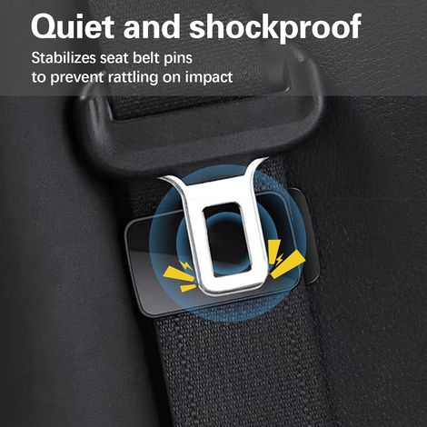 Magnetische Clips Für Autosicherheitsgurtschnallen, Sicherheitsgurtschnallenhalter, Sicherheitsgurtversteller Und Organizer (schwarz)
