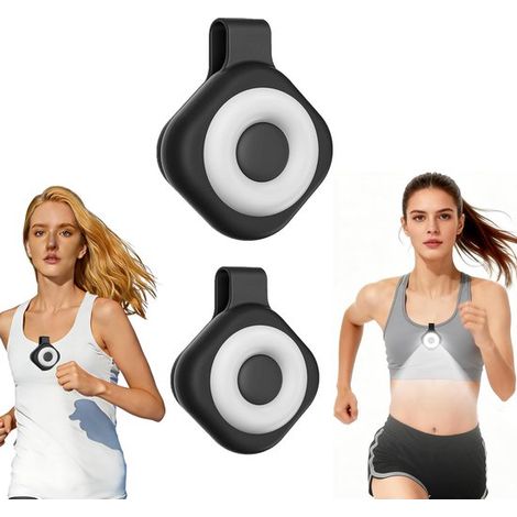 Magnetische Laufleuchte – 2 Stück, Schwarz, 300 Lumen, 6 Modi, Usb-c, Wiederaufladbar, Zum Joggen Bei Nacht Oder Für Spaziergänge Mit Dem Hund