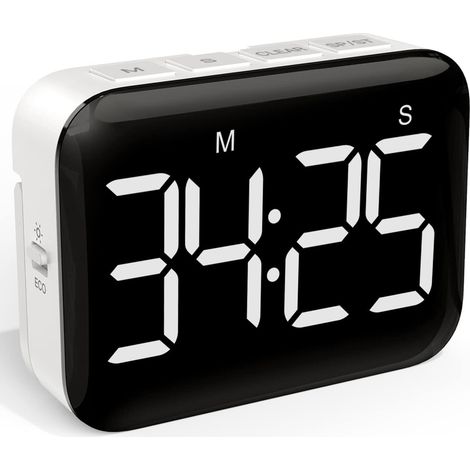 Magnetischer Küchentimer – Ideal Zum Kochen Mit Countdown-funktion – Batteriebetriebener Digitaltimer – Großes Display – 2 Helligkeitsstufen