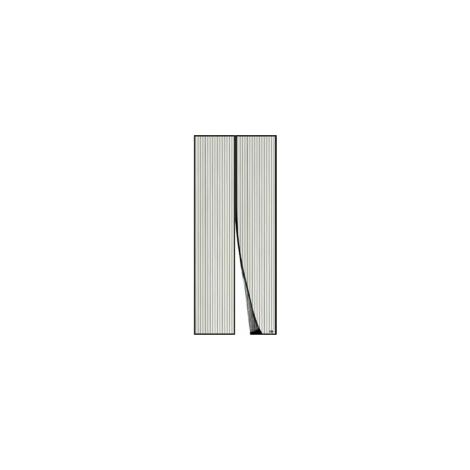Magnetisches Moskitonetz Für Türen, Ultrafeines Netzgewebe, Starke Magnete, Komplettes Befestigungsset (inkl. Klebeband Und Klettverschluss) – 110 X 210 Cm, Schwarz