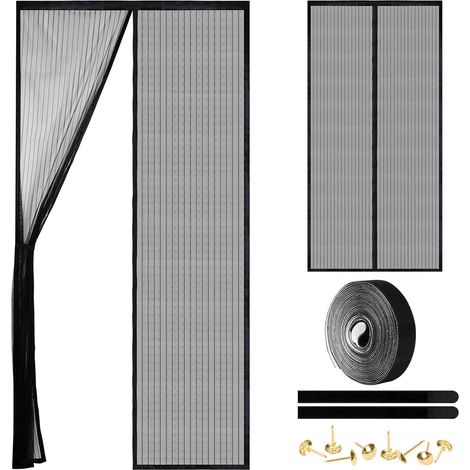 Magnetisches Türgitter – Automatischer Schließmechanismus – Robust – Berührungslose Bedienung – Hält Insekten Fern Und Ermöglicht Gleichzeitig Luftzirkulation – Sicher Für Haustiere Und Kinder – Schwa