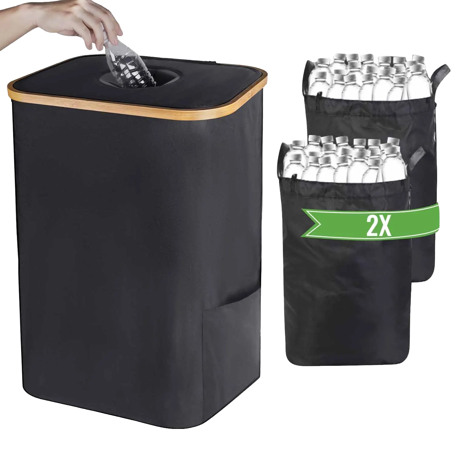 Aufbewahrungskorb, 105l Fassungsvermögen, Faltbares Design, 105l