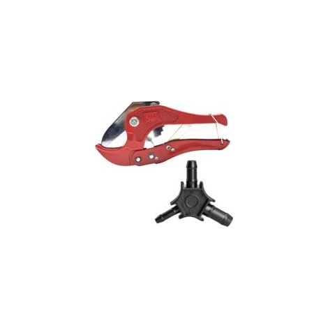 Mehrlagiges Rohrschneid- Und Entgratwerkzeugset, Rohrschneiderzange Für 1-5/8 Zoll (42 Mm) Rohre, Kalibrator Und Entgrater Für Rohre Mit 16-20-25 Mm Durchmesser Mit Ergonomischem Griff (schwarz)