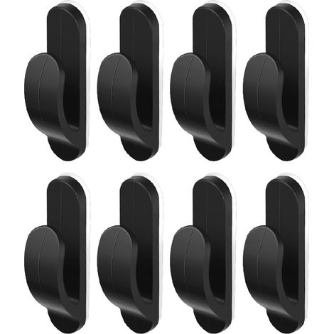Mini-autohaken Zum Selbstkleben (40×14 Mm) — Starke Klebehaken, Kein Bohren Erforderlich — Vielseitige Und Unauffällige Aufbewahrungshaken Für Auto Und Zuhause (8er-packung)