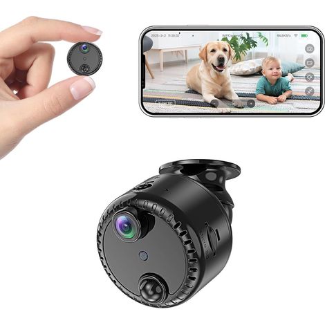 Mini-4k-wlan-innenkamera – Kabellose Überwachungskamera – Nachtsicht – Ki-bewegungserkennung – Lange Akkulaufzeit – Cloud- Und Sd-kartenspeicherung – Heimsicherheit