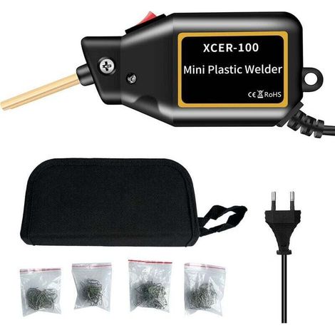 Mini-heißlufttacker 100w, Reparaturset Für Autostoßstangen Für Kunststoffschweißgeräte, Kunststoffschweißset Für Flache/eckige Außen-/innenstoßstangen,