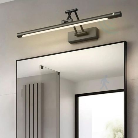 Minimalistische Led-wandleuchte – Ideal Für Badezimmer, Schminktische Etc. – Schwarz, 40 Cm, 7 W/warmweiß