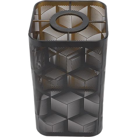 Mittlerer Lampenschirm – Metalllampenschirm Mit Geometrischem Muster – Lampenschirm Im Modernen Stil – Geeignet Für Tisch- Und Stehlampen – 20 X 11 X 11 Cm