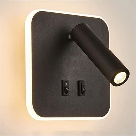 Moderne Und Minimalistische Dreifarbige Wandleuchte – Geeignet Für Wohnzimmer, Schlafzimmer, Flure, Küchen Usw. – 1 Stück, Schwarz