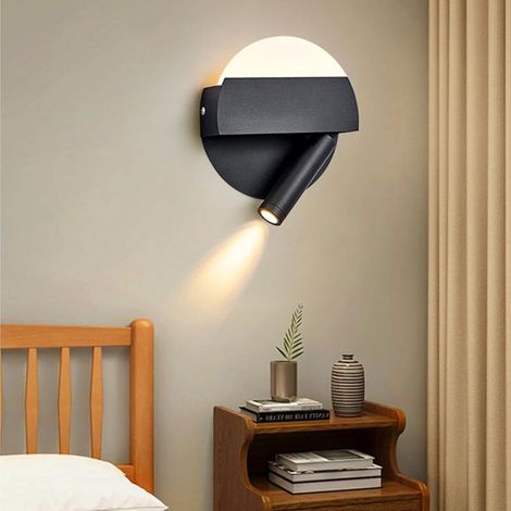Moderne Und Minimalistische Dreifarbige Wandleuchte – Geeignet Für Wohnzimmer, Schlafzimmer, Hotels, Küchen Usw. – 1 Stück, Schwarz