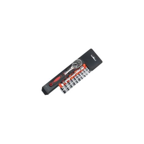 Momentenleutel ¼ ” - Draaimomentsleutel Set - Fahrradzubehör - Reversible Ratelmechanisme - Verstelbaar Koppel 5-25 Nm - Chrom Vanadium Staal - 12-teiliges Set