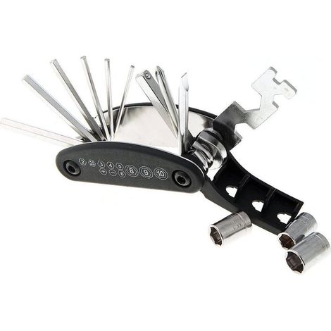 Motorrad- Und Fahrradreparaturset Inklusive 16-in-1 Multifunktions-inbusschlüssel, Multitool Und Schraubendreher, Ideal Für Zuhause, Outdoor-aktivitäten, Reisen Und Camping.