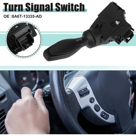 Multifunktions-blinkerschalter, Kompatibel Mit Ford Fiesta Mk7 (2011–2019), Teilenummer 8a6t-13335-ad – 1 Stück, Schwarz