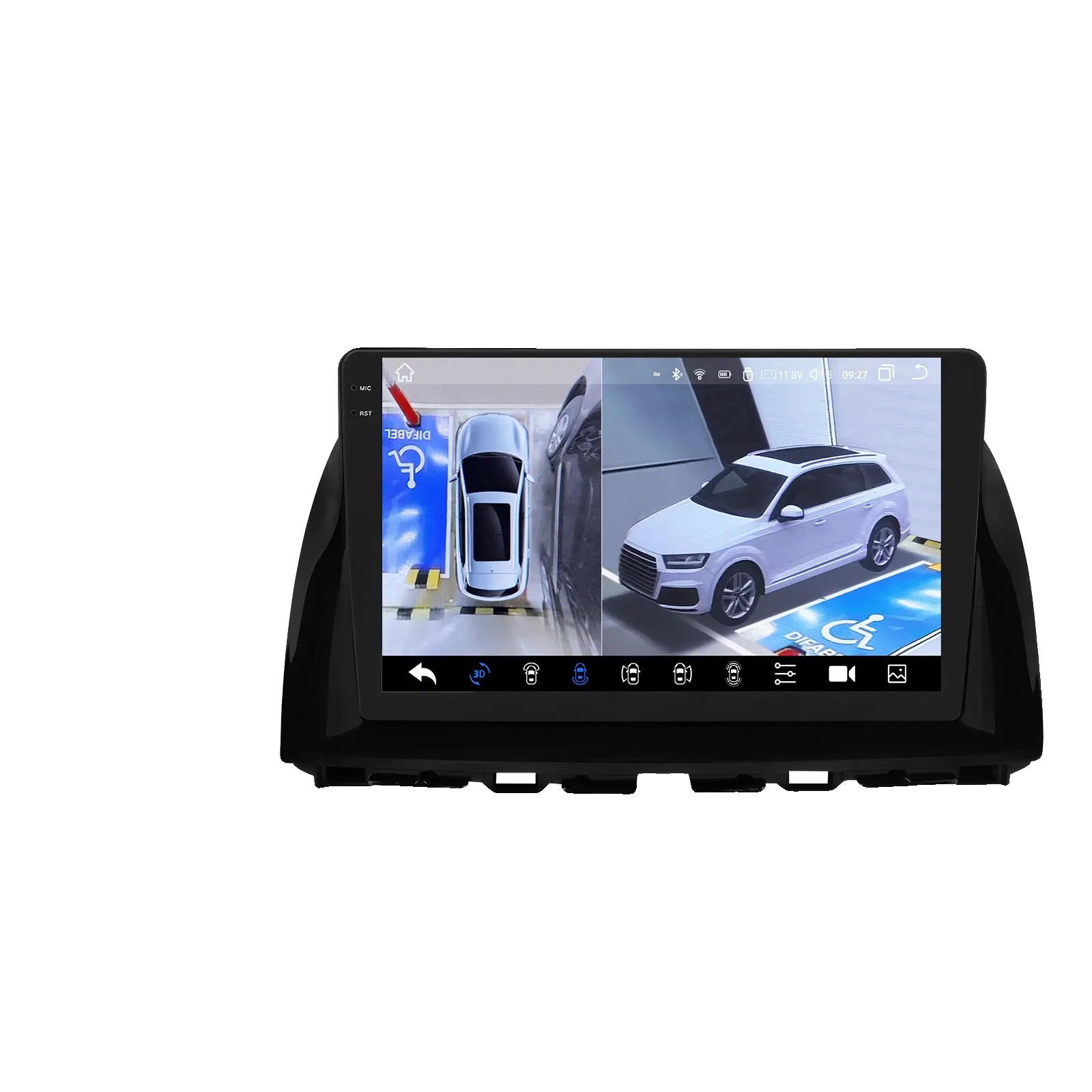 Autoradio, Touchscreen, Smartphone-kompatibilität, Kompatibel Mit Mazda Cx-5 2012 - 2015, A-qs8pnc Mit 360cam