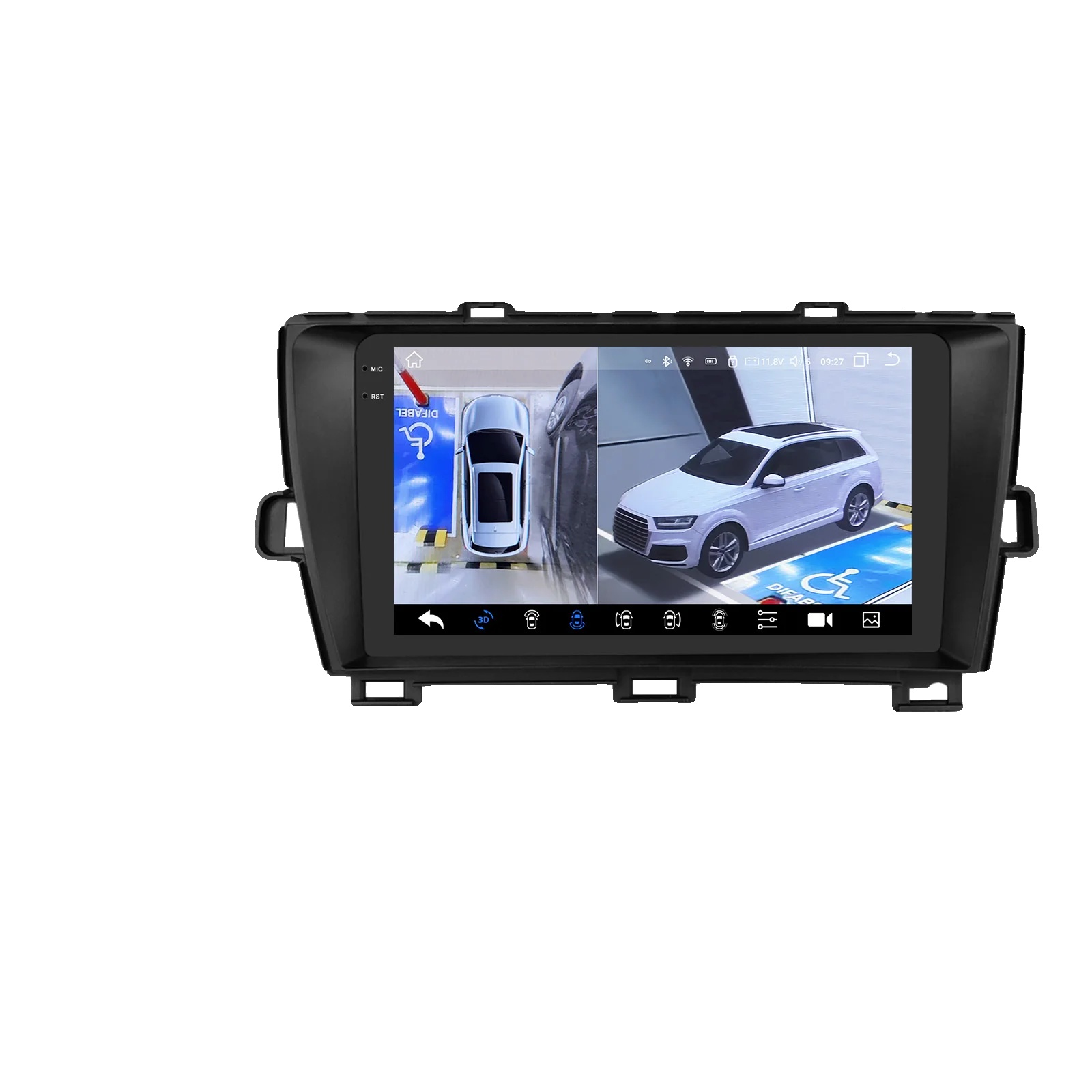 Autoradio, Displaygröße, Smartphone-kompatibilität, Kompatibel Mit Toyota Prius Xw30 2009-2015, 360kamera Qs8