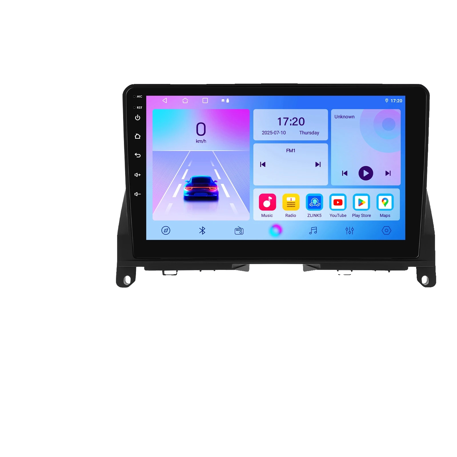 Autoradio, Touchscreen-display, Multimedia-stereo, Kompatibel Mit Mercedes Benz W204 C-klasse S204 2007-2010 Gps, T4cp (4core 4g 64g)