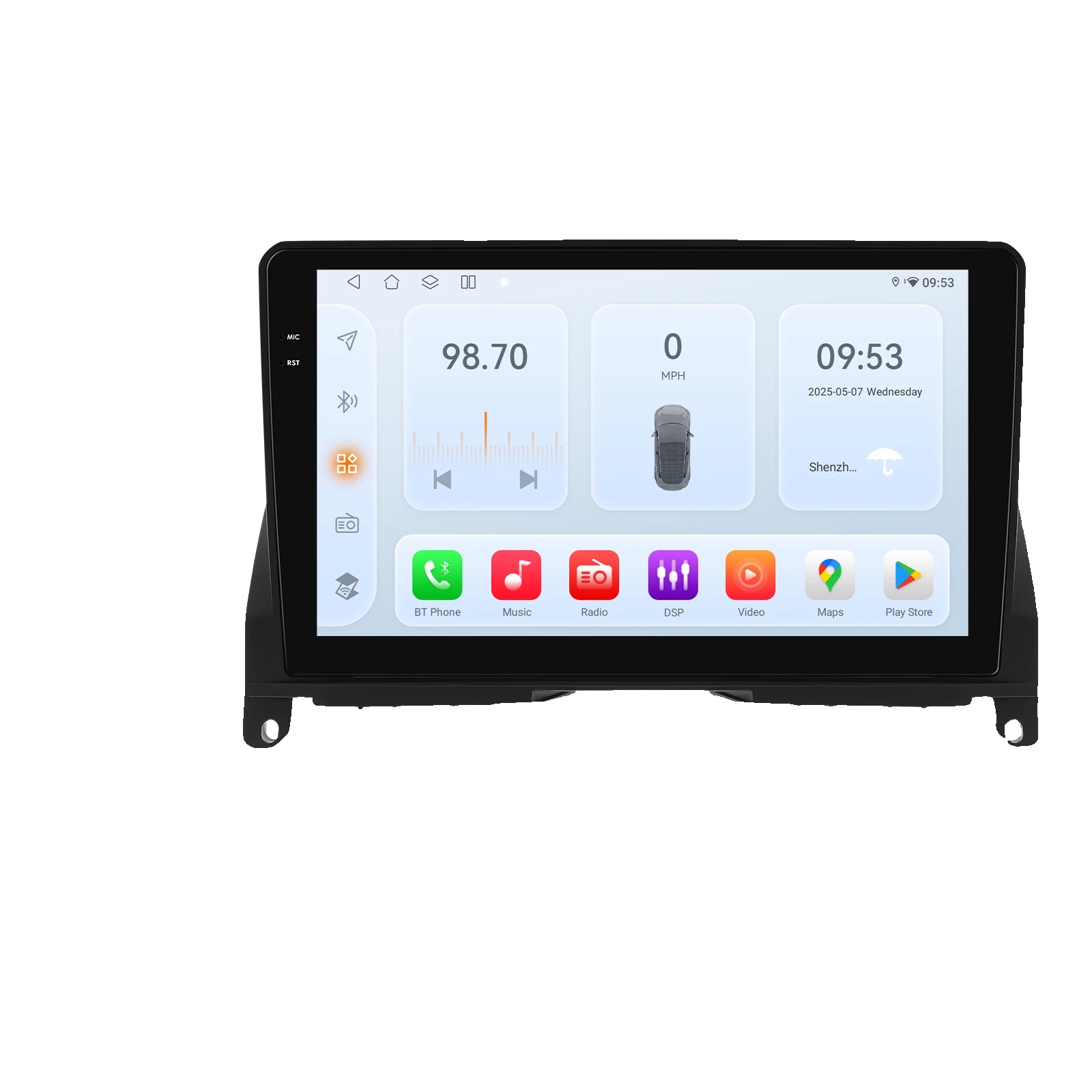 Autoradio, Touchscreen-display, Multimedia-stereo, Kompatibel Mit Mercedes Benz W204 C-klasse S204 2007-2010 Gps, Qs1 Ki Ahdc2