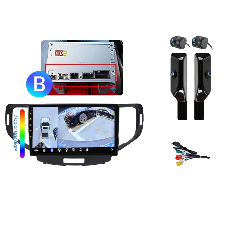 Multimedia-autoradio, Displaygröße, Navigationssystem, Kompatibel Mit Honda Accord 2008-2012, Px4 (6gb 128gb)360 B