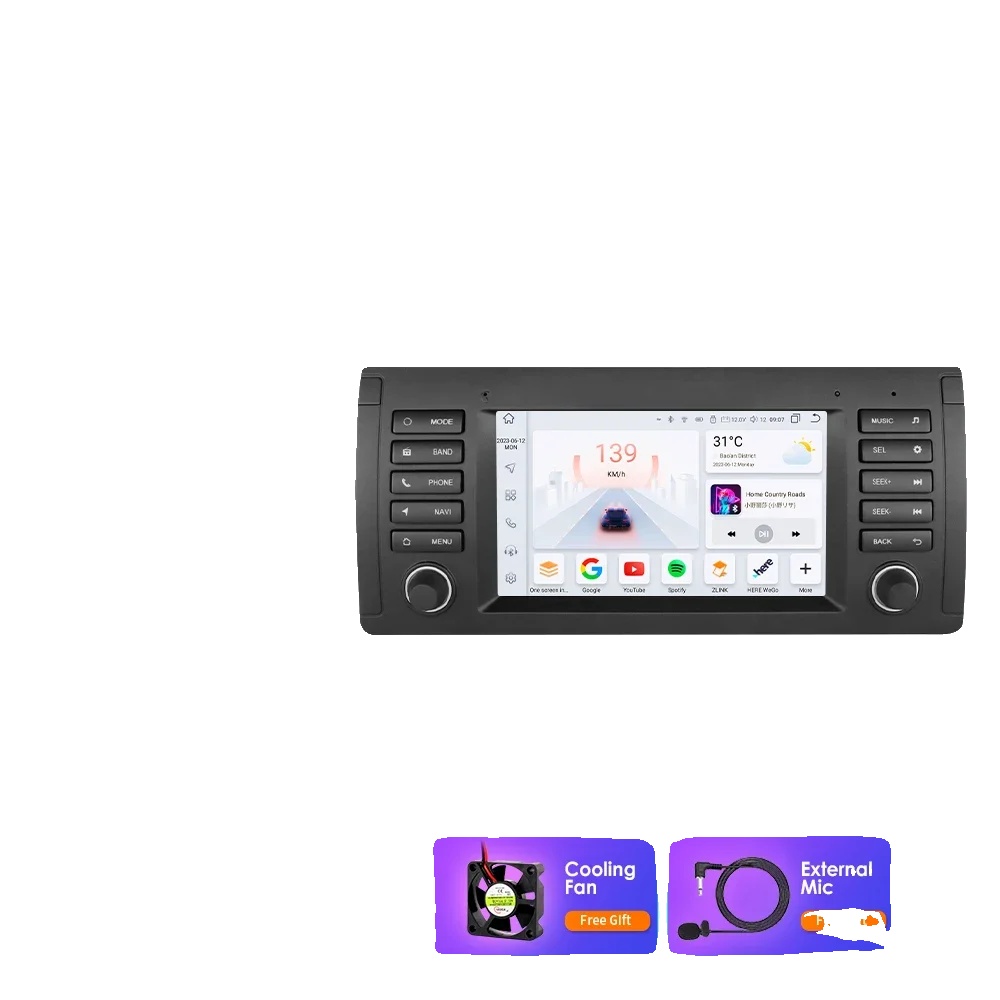 Carplay, Navigationssystem, Kompatibel Mit Bmw E39 E53 M5 1995-2003, S1 (8core 3g 32g)