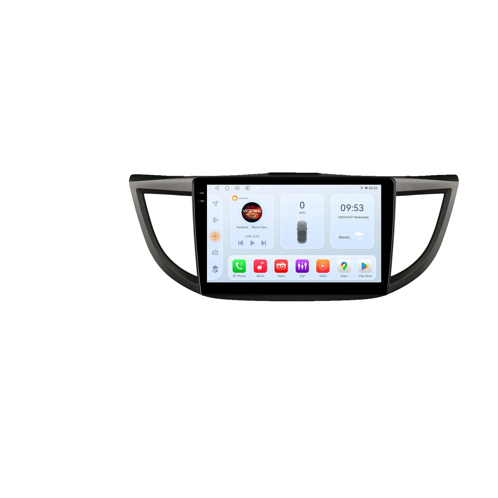 Autoradio, Touchscreen, Sprachsteuerung, Kompatibel Mit Honda Crv 4. Generation 2012-2014, Qs2-8kern-4g 32g, Quad Core-a