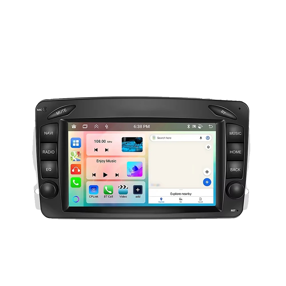 Carplay, Touchscreen, Dual-usb-anschlüsse, Kompatibel Mit Mercedes-benz Clk W209 1998-2004, 4g-64g 2.0ghz