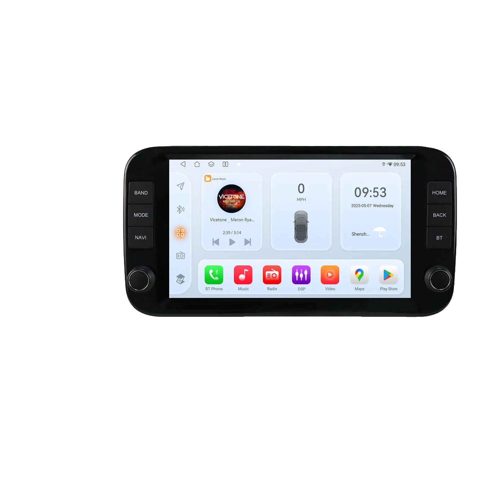 Autoradio, Touchscreen, Navigationssystem, Kompatibel Mit Fiat Panda 2013 - 2020, Qs6-4g 8core-6g 64g