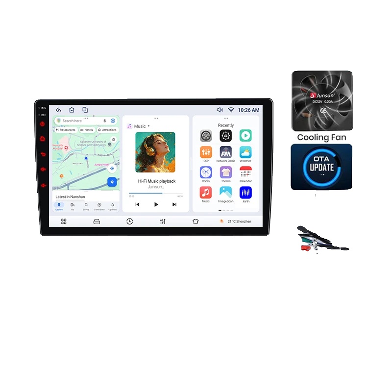 Carplay, Intelligente Funktionen, Navigationssystem, Kompatibel Mit Hyundai Santa Fe 2 2006-2012, V7 (4gb-64gb)