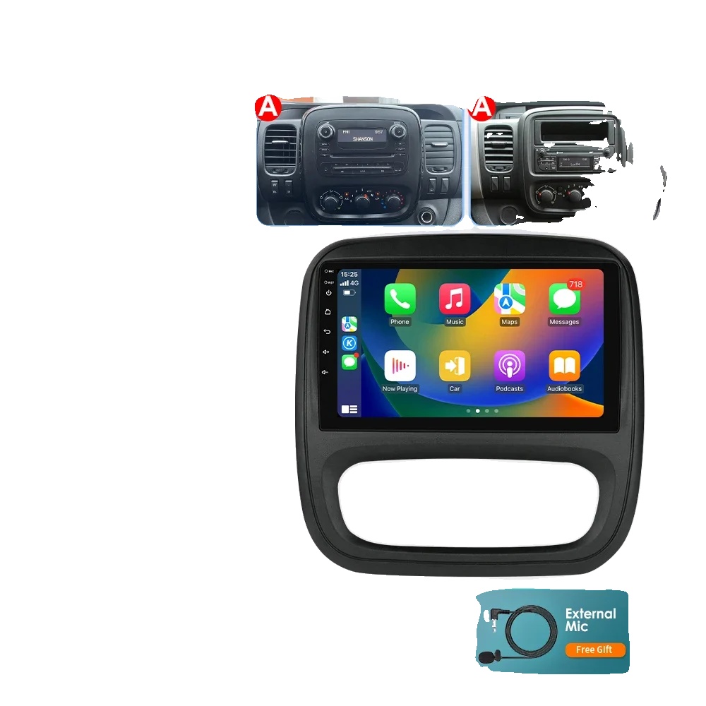 Autoradio Mit Integriertem Navigationssystem, Kabelloser Konnektivität, Kompatibel Mit Opel Vivaro B 2014 - 2018, P2cp A