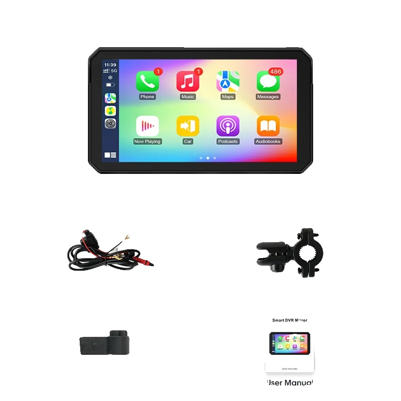 Motorrad-navigations-gps, Kabelloses Carplay, Bluetooth-konnektivität, 5 Zoll Carplay