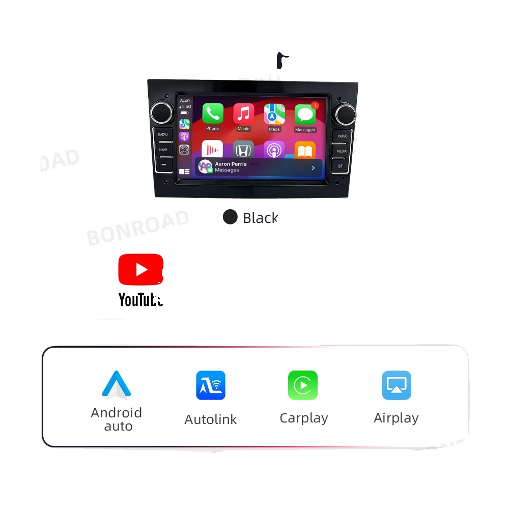 Auto-multimedia-player, Touchscreen, Sprachsteuerung, Kompatibel Mit Opel Antara Corsa Meriva Vectra Zafira, Opel Schwarz