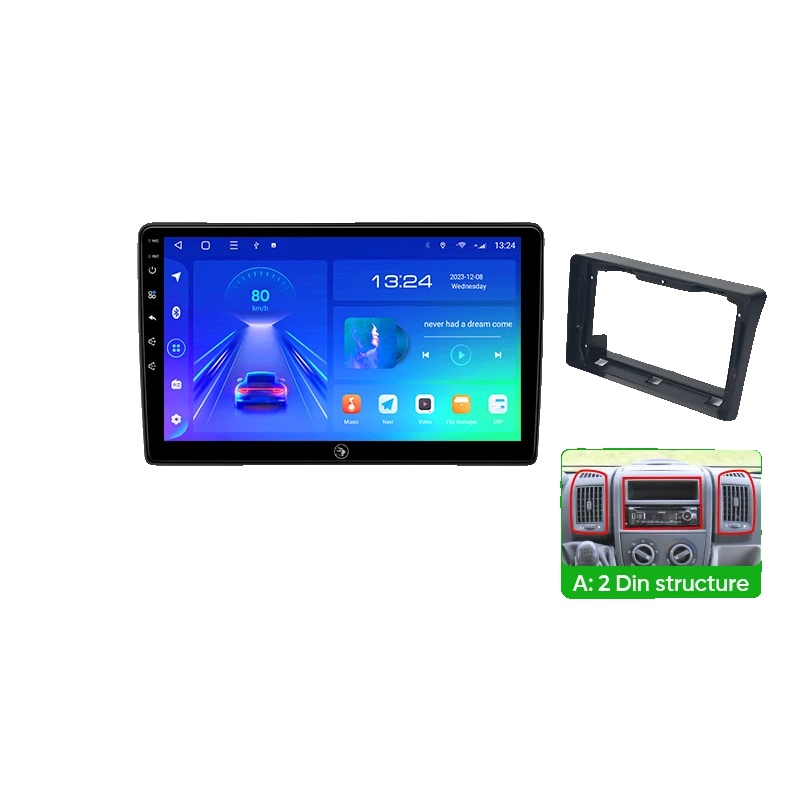 Auto-multimedia-player, Radio-tuner, Displaygröße, Kompatibel Mit Fiat Ducato Citroen Jumper Peugeot Boxer 2006-2024 Kabellos, A4 2g 64g Stil A