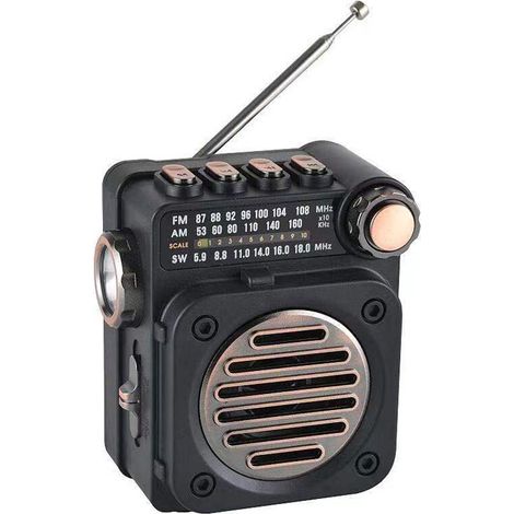 Neues Radio 2025 – Mini-multiband-fm/am/sw-radio – Multifunktionale Bluetooth-karte, Kleiner Lautsprecher, Kompatibel Mit Karte/usb-stick/licht/radio Mit Ladekabel