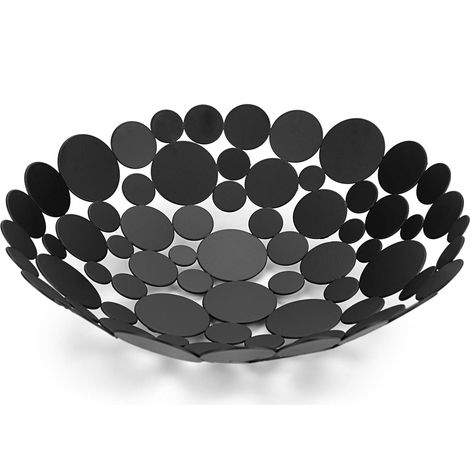Obstschale Für Die Arbeitsplatte, Obstschale Aus Metall, Für Küche Und Esstisch, Obstkorb, Schale, Brot- Und Gemüseständer, Schwarz