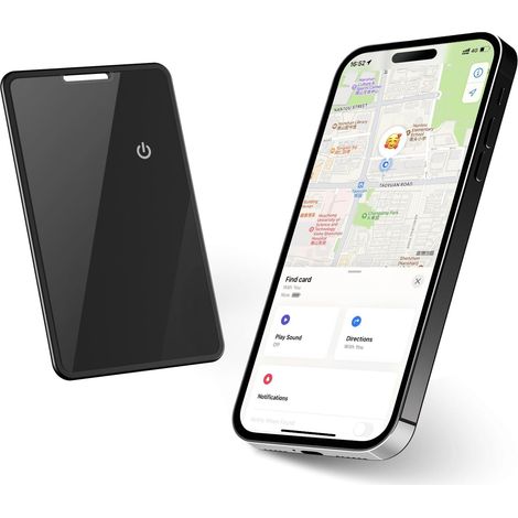 Ortungskarte Für Geldbörse, Gepäckanhänger Und Gegenstände, Wiederaufladbarer Und Schlanker Gps-ortungsgerät Für Gepäckanhänger, Reisepässe Und Mehr, Telefonortung (nur Ios)