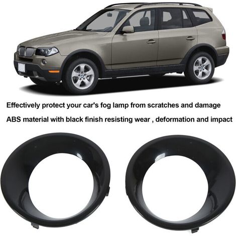 Paar Nebelscheinwerfer-abdeckungsringe Für Die Vordere Stoßstange, Ersatzteilnummer 51113423789, Passend Für Bmw X3 E83 (2007–2010), Debuns