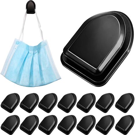 Packung Mit 15 Mini-haken, Unsichtbar Und Selbstklebend (schwarz). Extrem Starke, Universelle Klebehaken Für Auto Und Haushalt. Perfekte Aufbewahrungshaken Für Den Fahrzeuginnenraum.