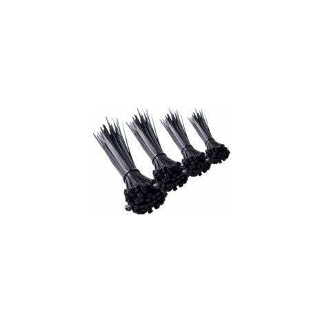 Packung Mit 500 Kabelbindern, Schwarze Nylon-kabelbinder, Kabelmanagement-clips Aus Kunststoff