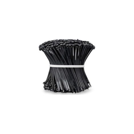 Packung Mit 500 Schwarzen Nylon-kabelbindern, 2,5 Mm Breit, 150 Mm Lang, Standard-kabelbinder