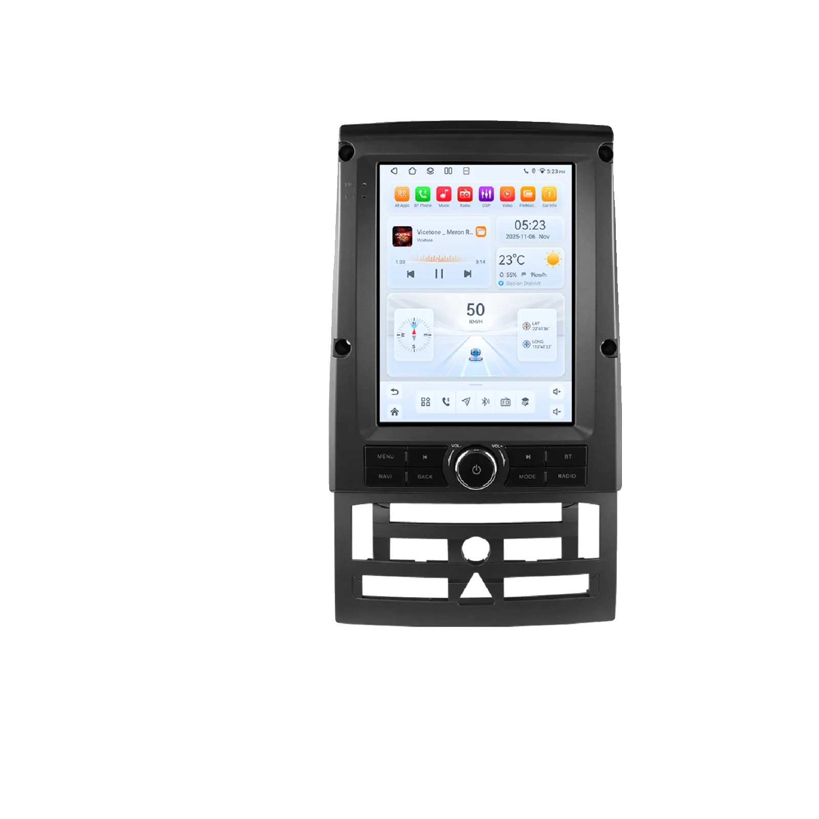 Auto-multimedia-player, Touchscreen, Smartphone-kompatibilität, Kompatibel Mit Peugeot 407 Cc Sw 407cc 2004-2011, Qs4-4g 8core-4g 32g