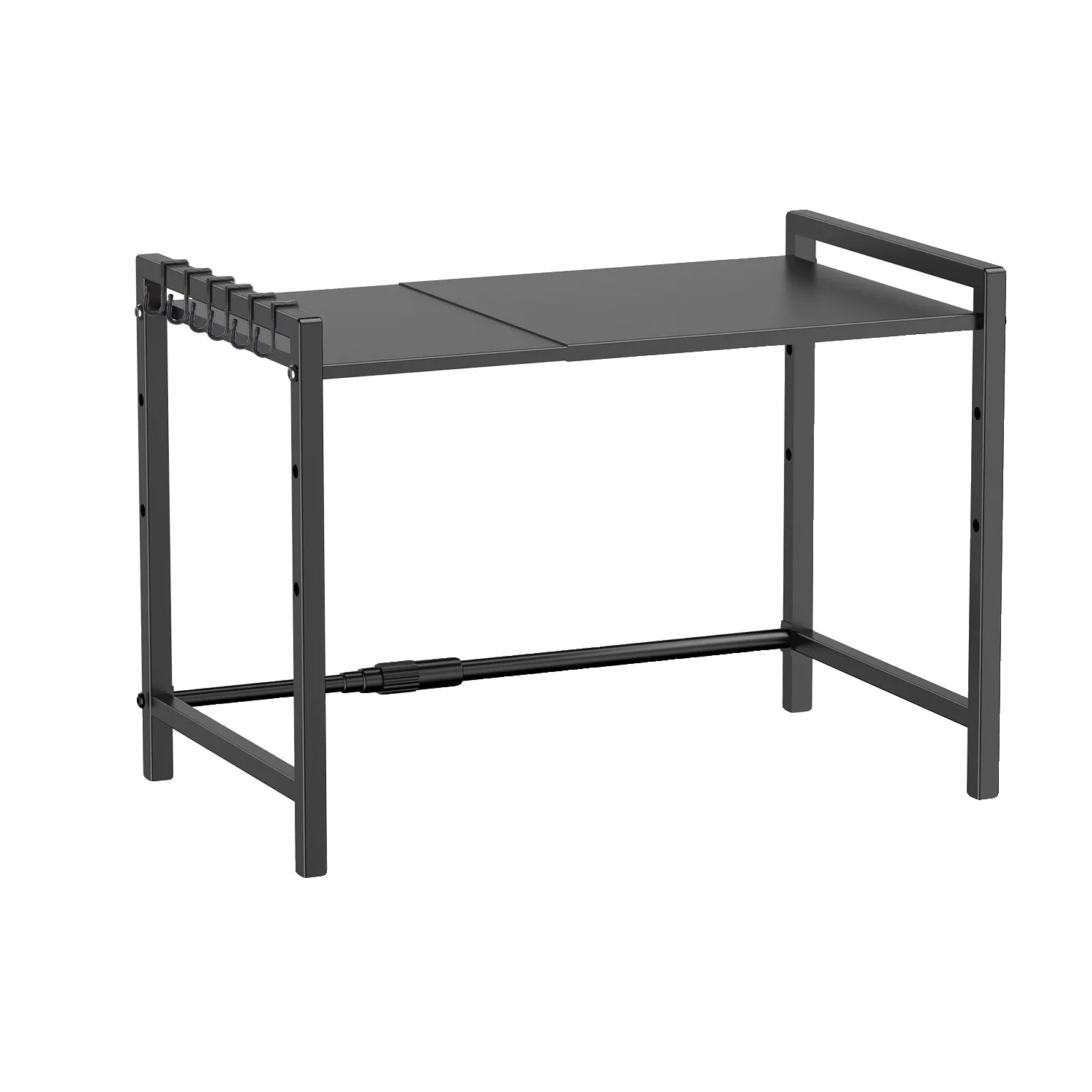 Mikrowellenregal, Verstellbare Länge, Multifunktionaler Organizer, 1-tier