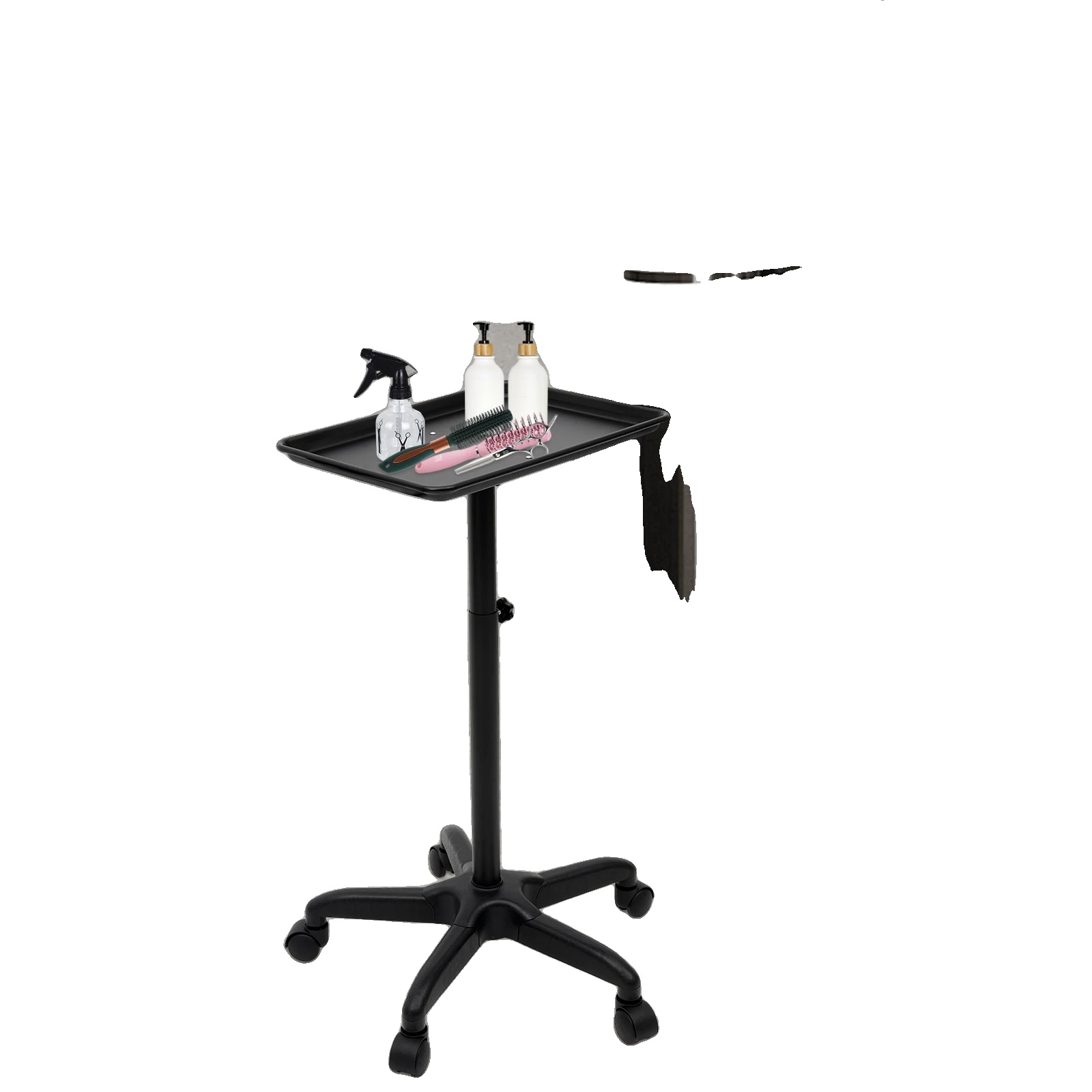 Salonwagen, Höhenverstellbar, Abnehmbares Design, Schwarz