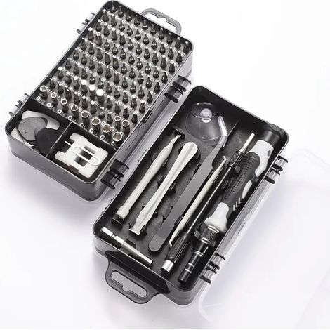 Präzisionsschraubendreher-set: 138-teiliges Elektronikreparaturset Inklusive Mini-set Magnetischer Schraubendreher Für Computer, Laptops, Iphones Und Macbooks.