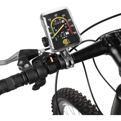 Quadratischer Mechanischer Fahrradtacho – Vintage-retro-kilometerzähler – Halterung Aus Aluminiumlegierung – Kabelbetriebener Mountainbike-tacho, Keine Batterie Erforderlich