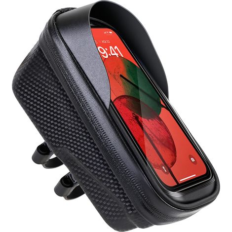 Rahmentasche Für Fahrräder, Hartschalen-design Für Radfahrer, Wasserdicht Mit Schnellverschluss, Fahrrad-handyhalterung Und Tpu-touchscreen Für Smartphones Unter 6,8 Zoll.